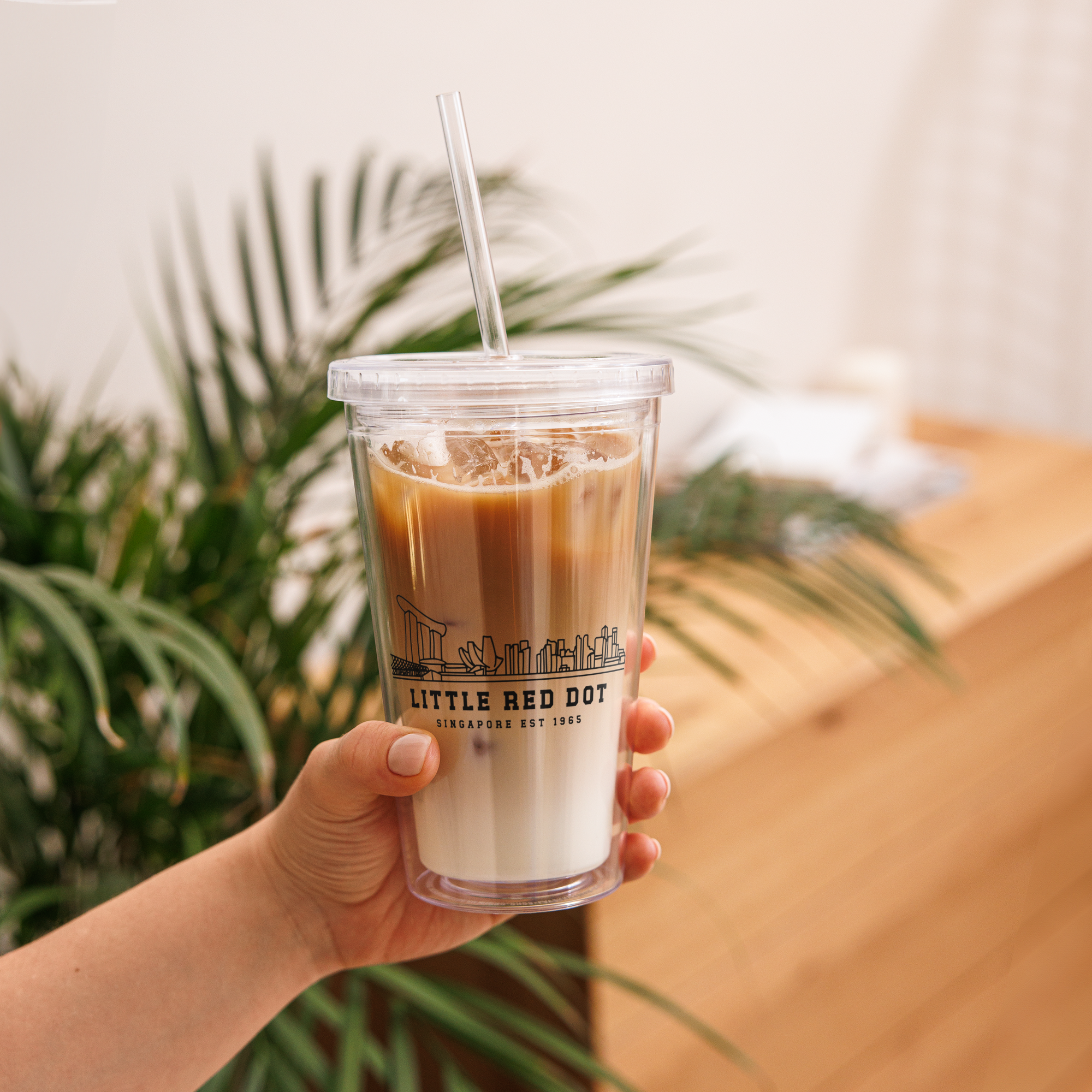 Little Red Dot Iced Coffee Tumbler