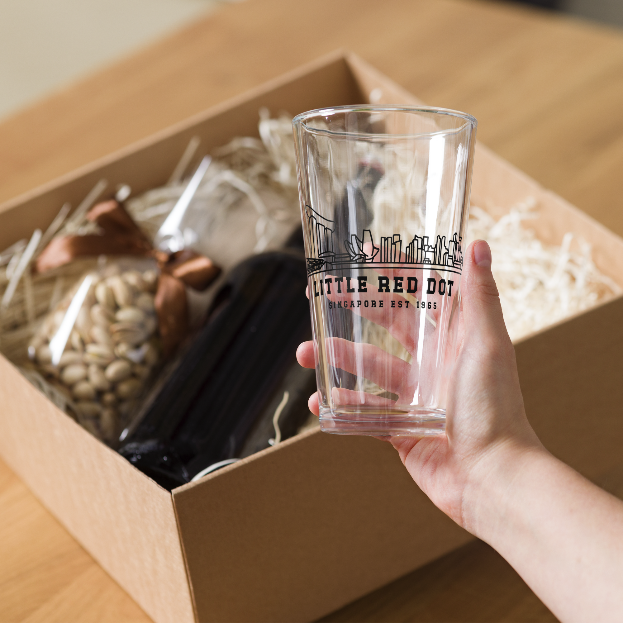Little Red Dor Beer Pint Glass