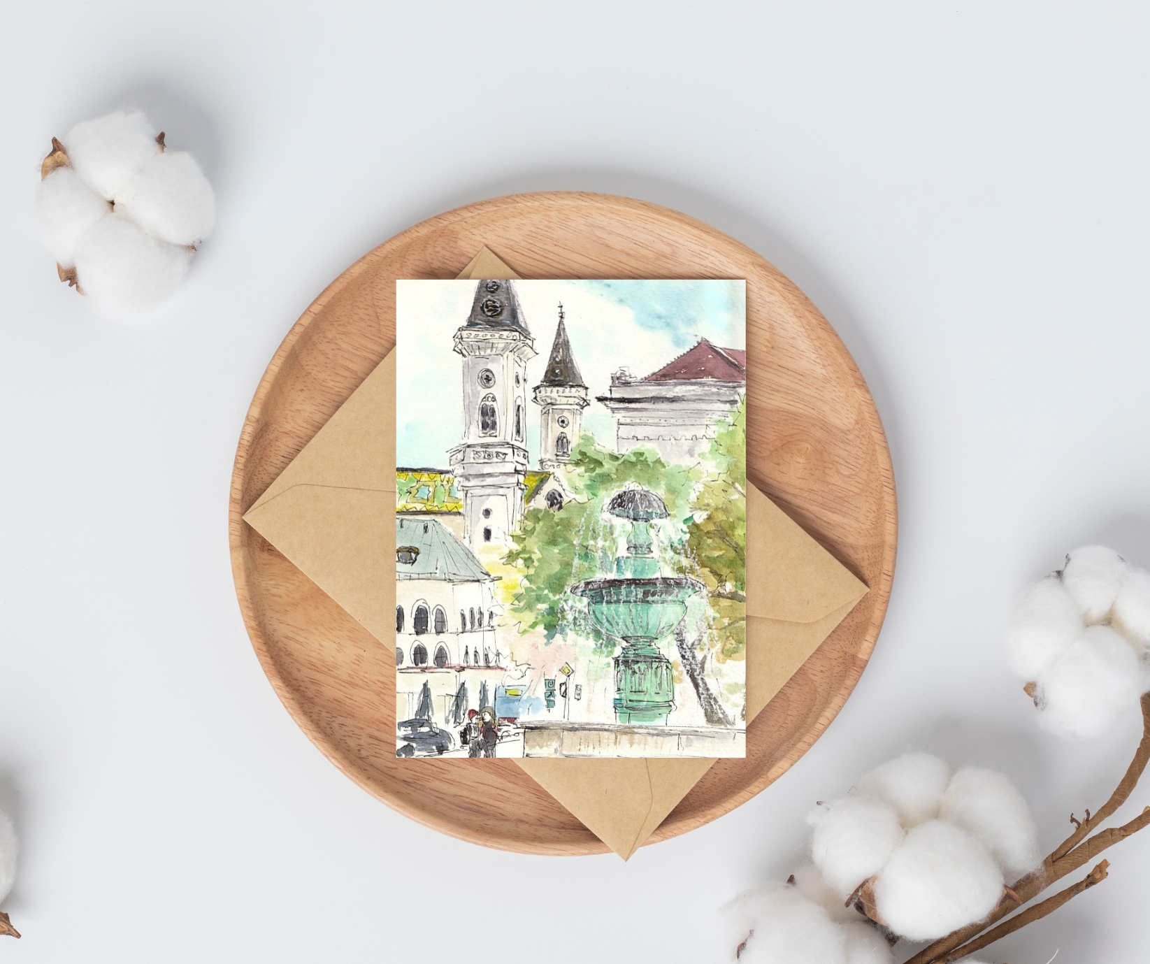 Östlicher Schalenbrunnen, Munich Postcard