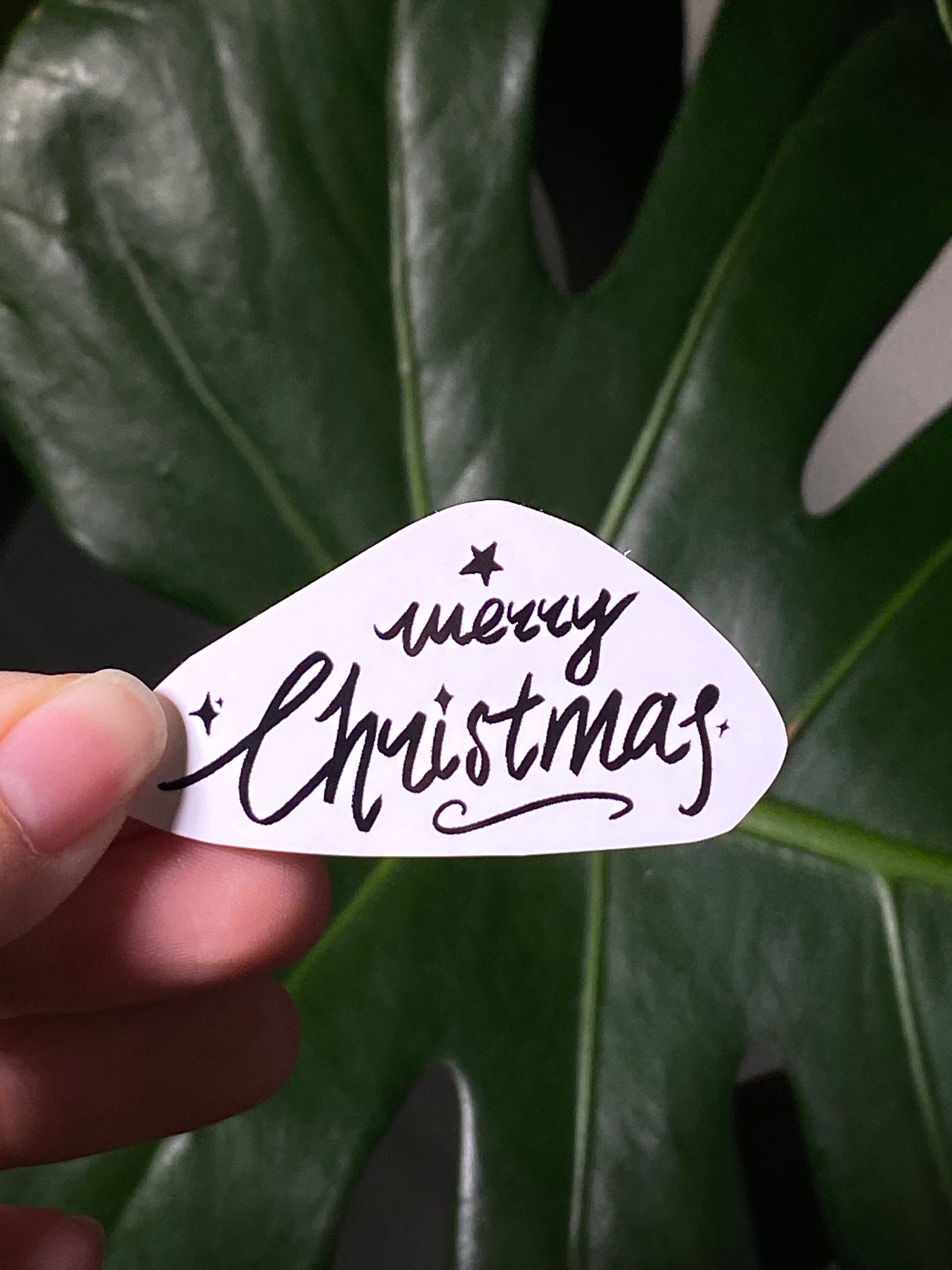 Cute bow & holly berries sticker set