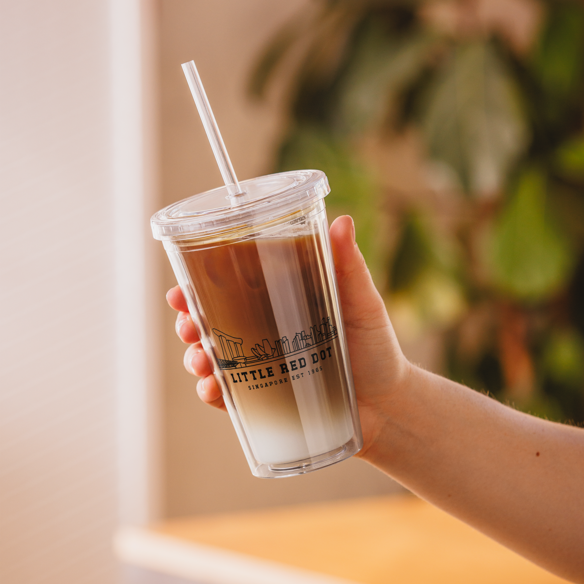 Little Red Dot Iced Coffee Tumbler