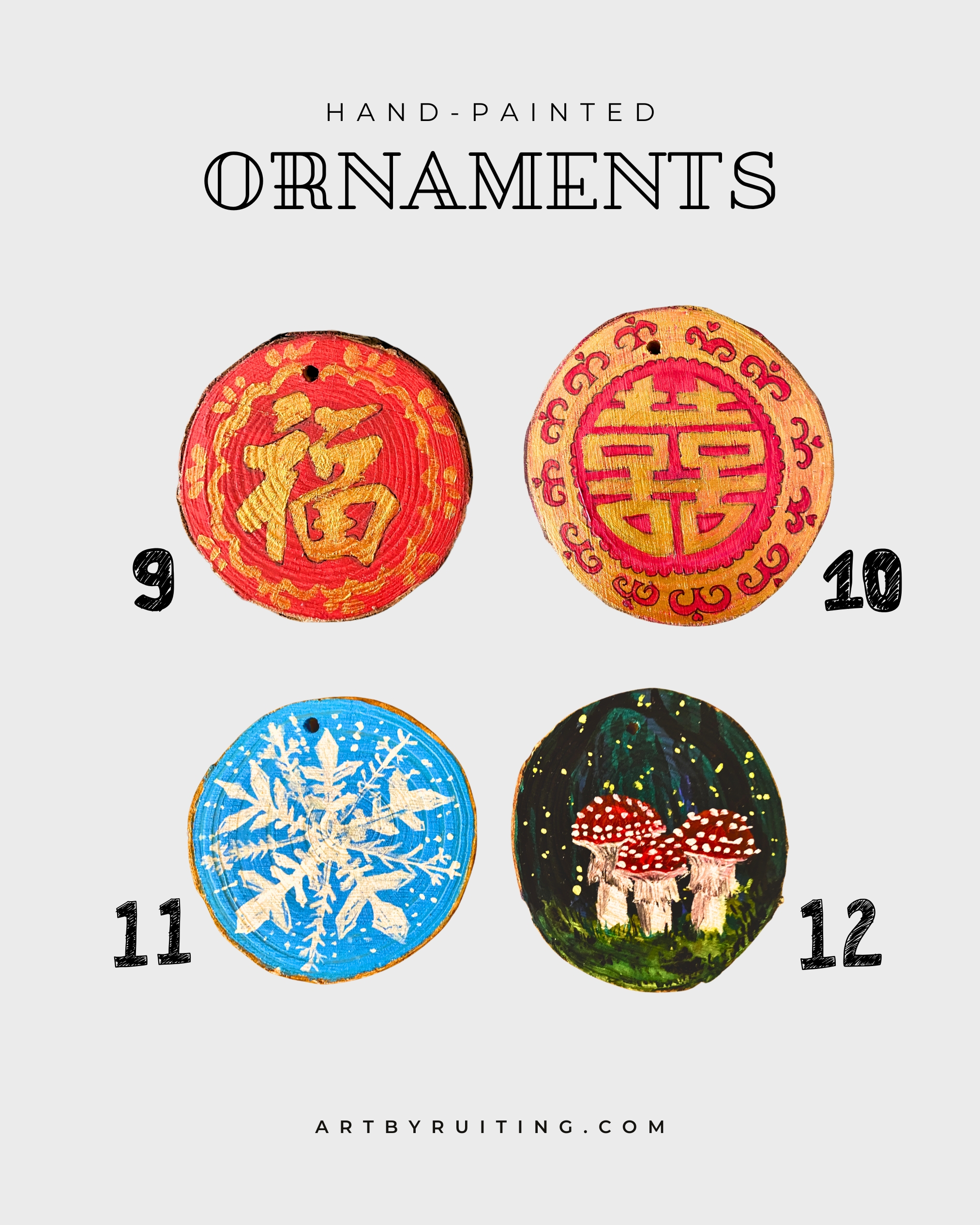 Unique designs Christmas Ornaments