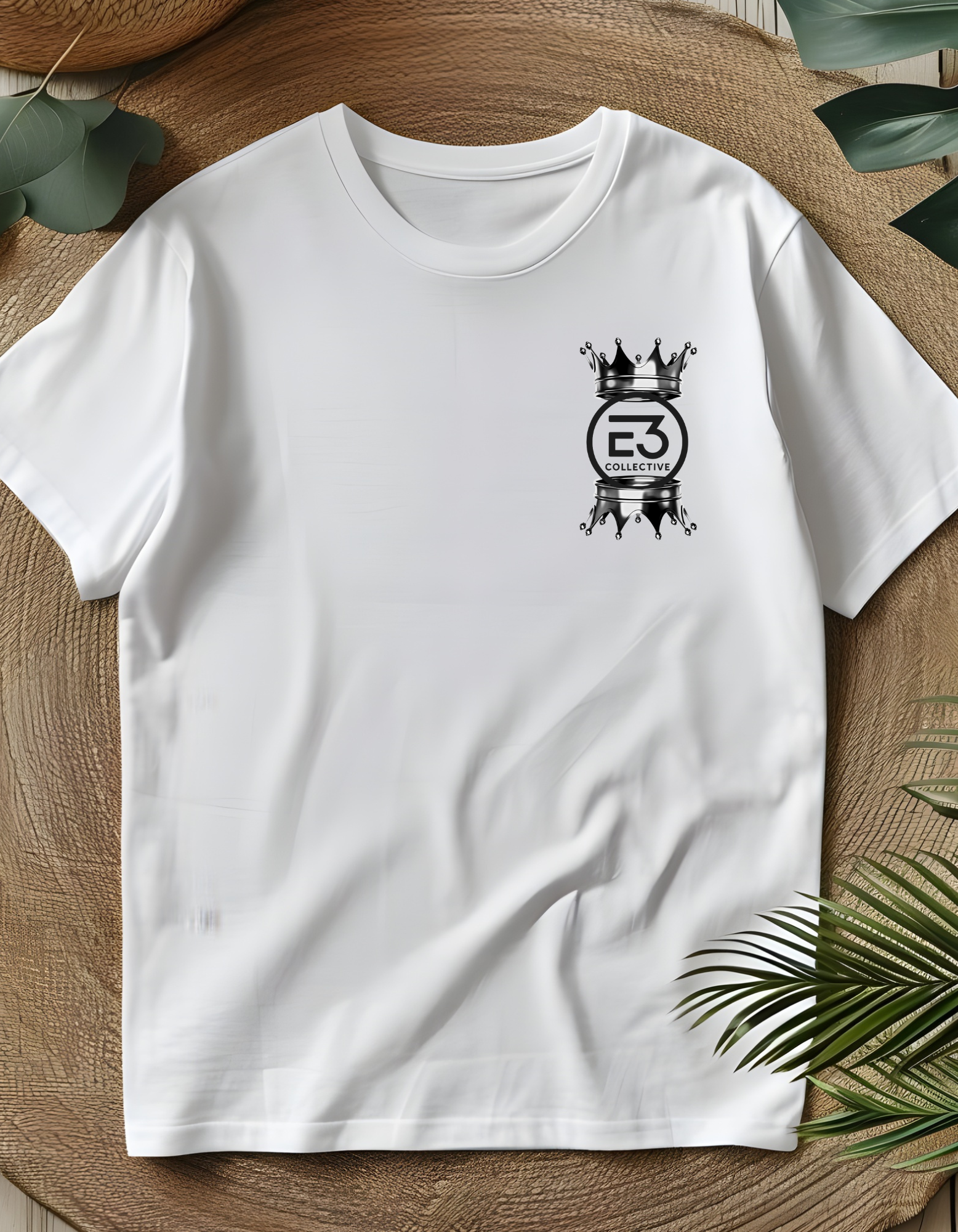 E3 Crown Graphic White T-Shirt