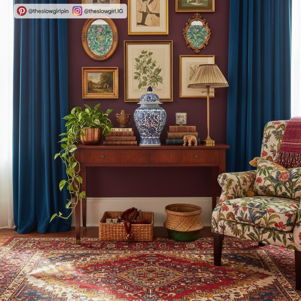 Blue & White Ginger Jar Ceramic Vase