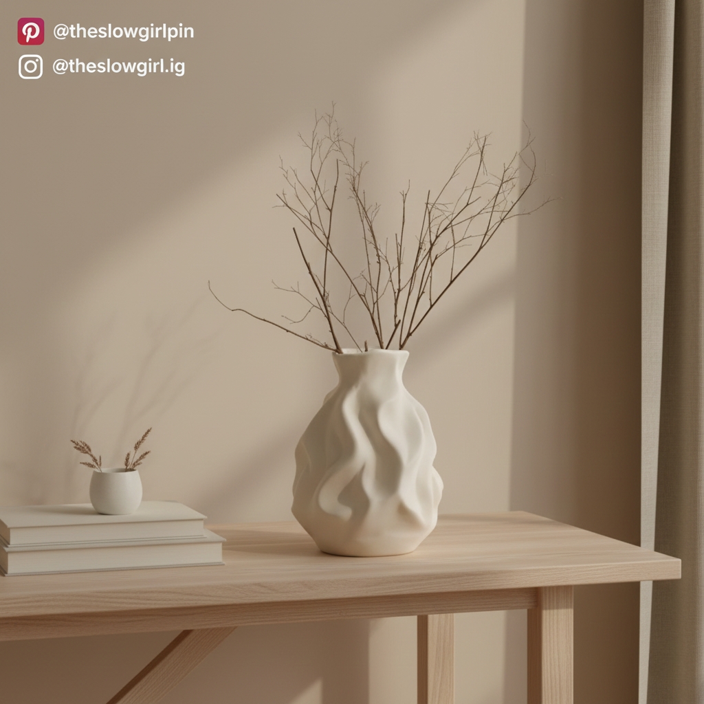 Whispering Waves Ceramic Vase