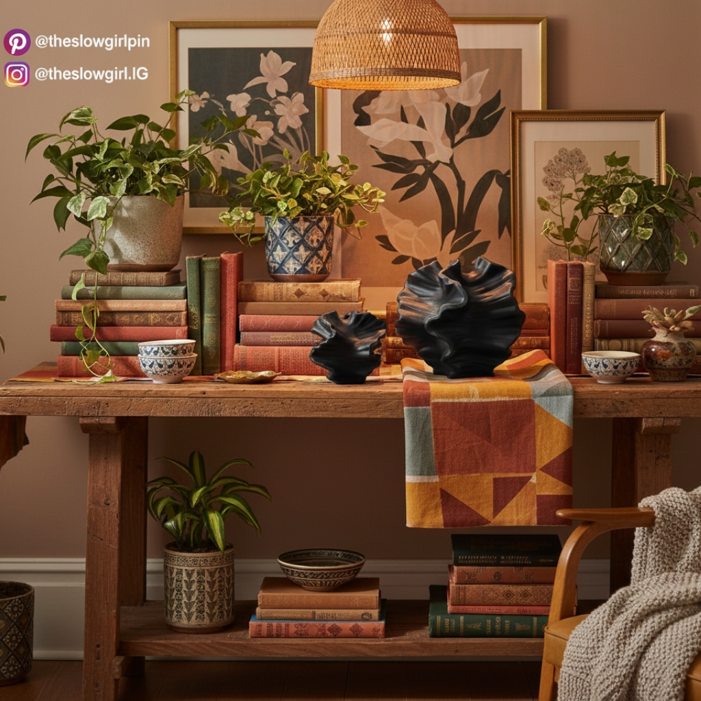  Minimalist Black Sculptural Flower Vases (Set)