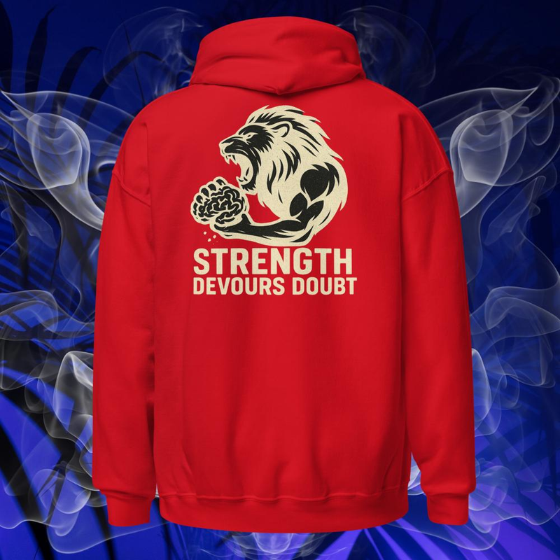 Strength Devours Doubt | Unisex Heavy Blend Hoodie 
