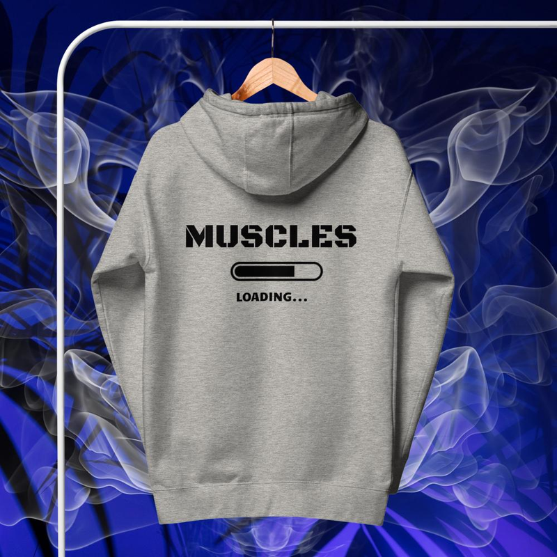 Muscles Loading... | Gym Hoodie | Workout Unisex Hoodie