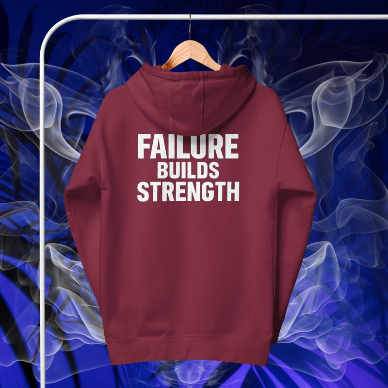 FAILURE BUILDS STRENGTH | Athletic Unisex Hoodie | Gymrat hoodie 