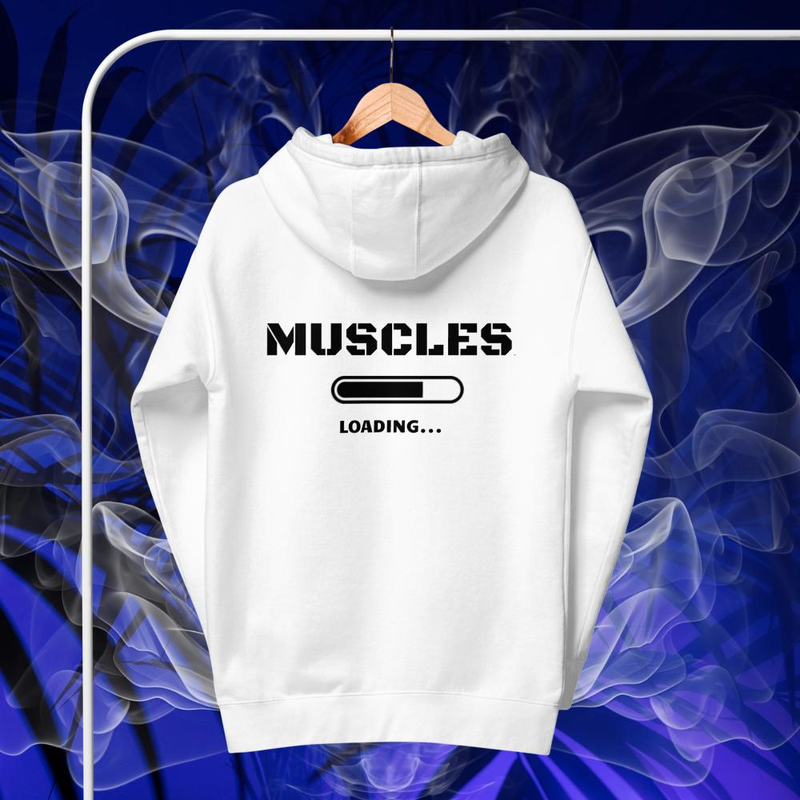 Muscles Loading... | Gym Hoodie | Workout Unisex Hoodie