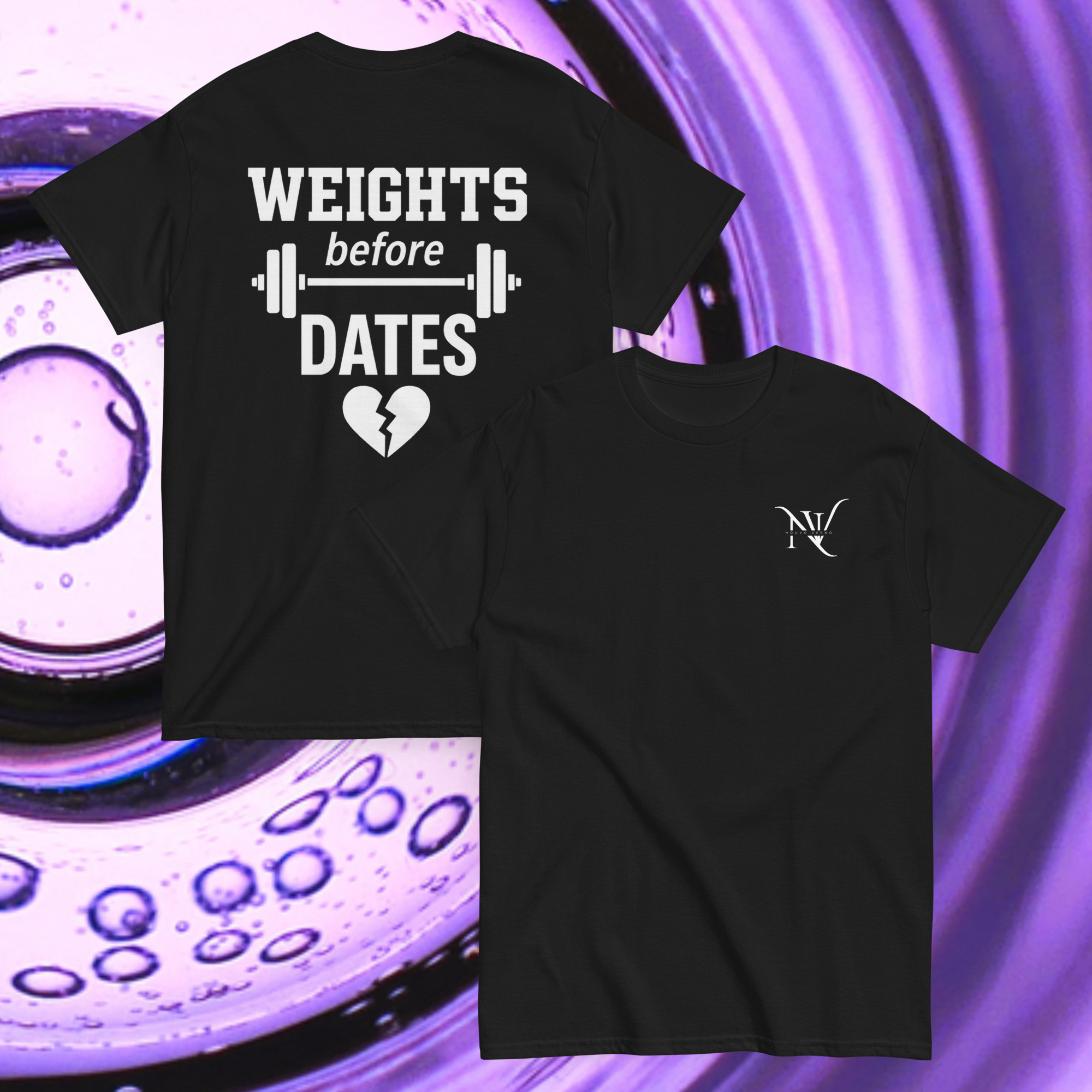 Weights Before Dates T-Shirt | Gym Motivational Graphic Tee | GymRat T-Shirt