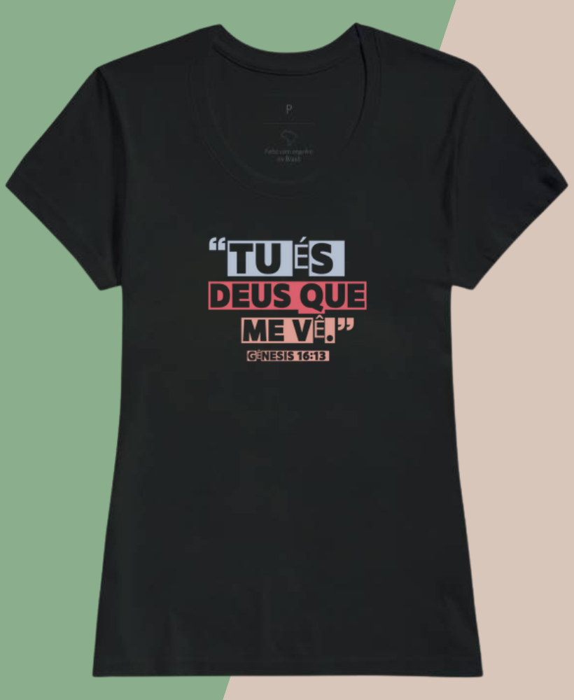 Camiseta cristã feminina