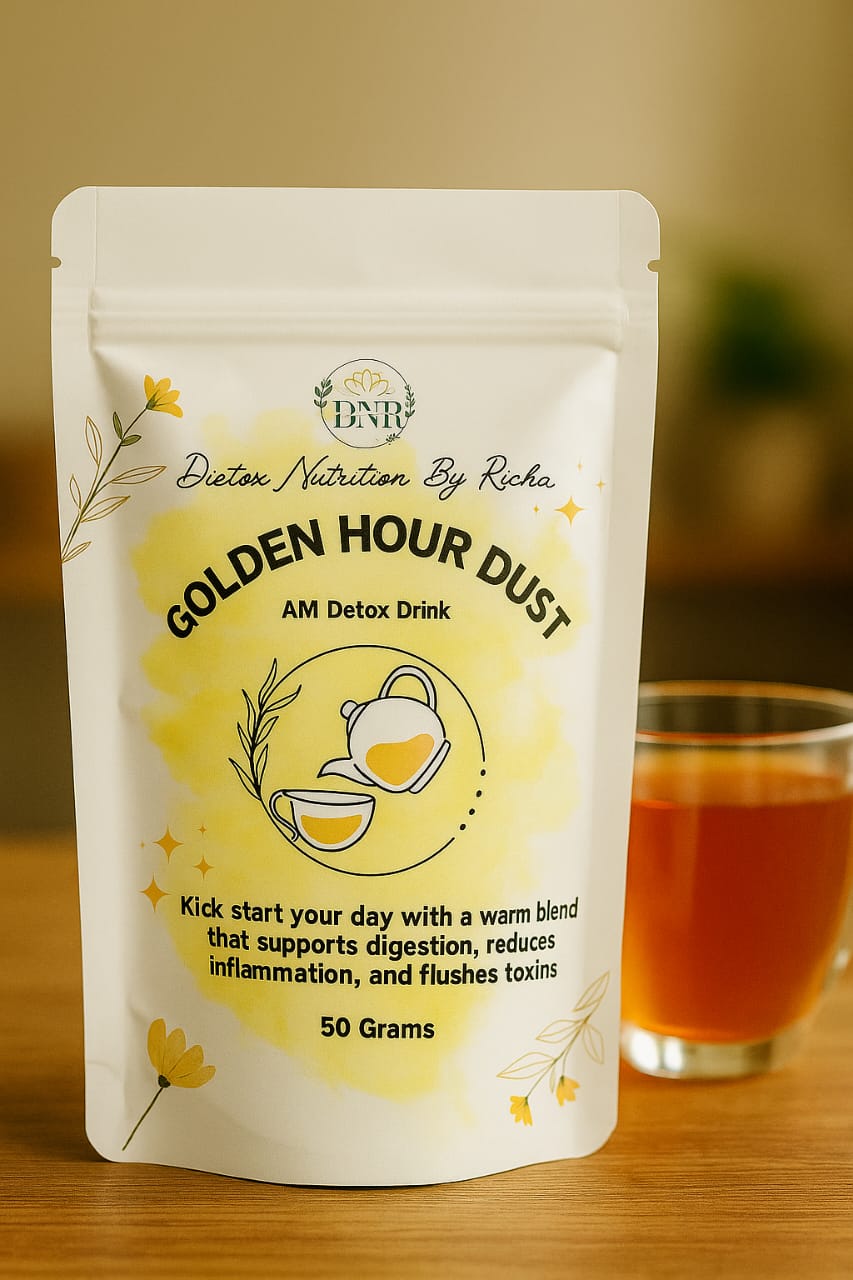 Golden Hour Dust AM Detox Drink