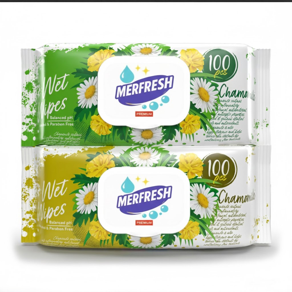 MERFRESH Premium Wet Wipes – Chamomile