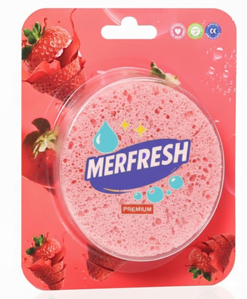 Strawberry Soap with Sponge