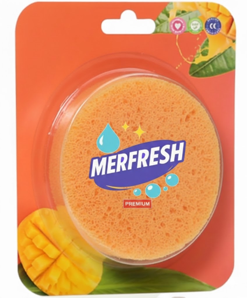 Mango Soap with Sponge