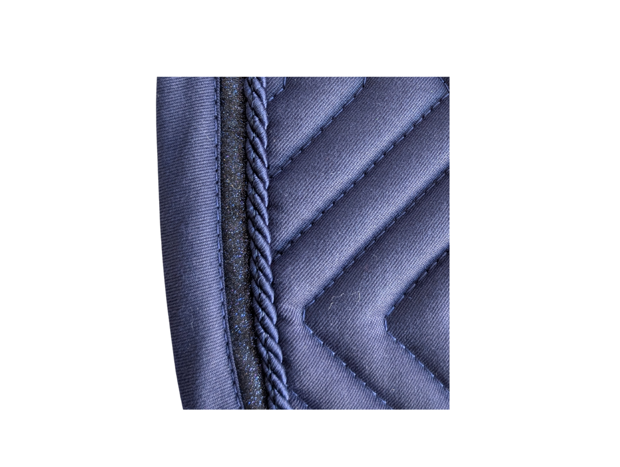 Dressurschabracke navy blau gold Glitter