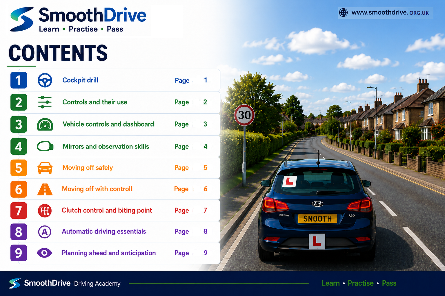 Learner Driver Workbook: Core Driving Skills & Vehicle Control