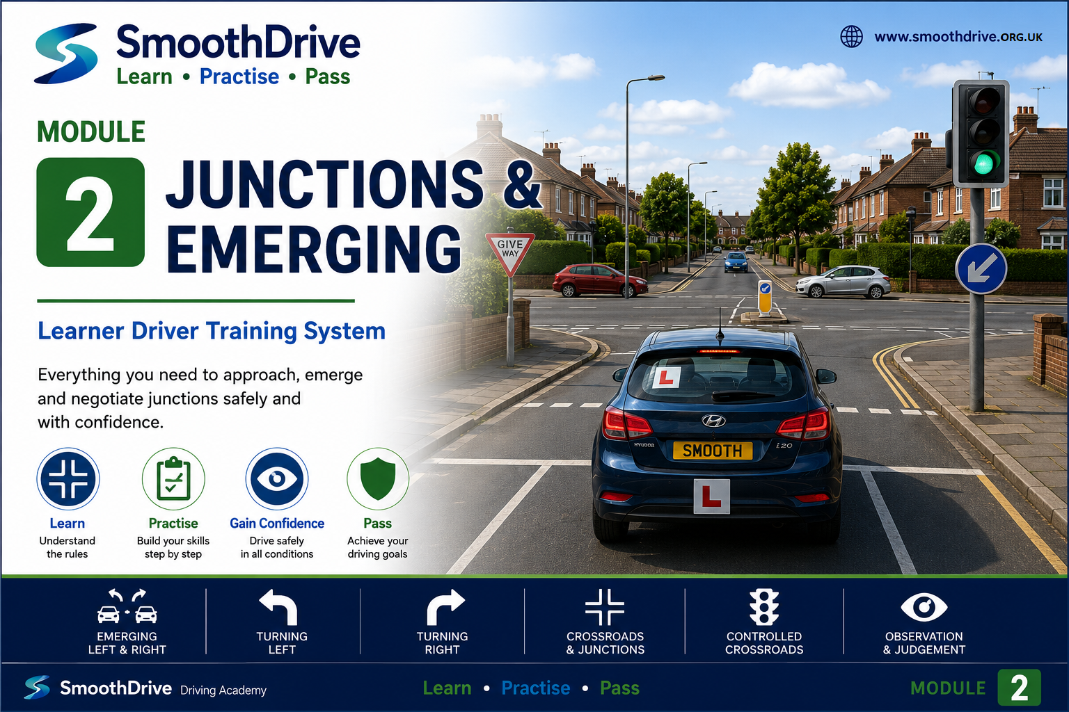 Learner Driver Workbook: Junctions, Emerging & Crossroads