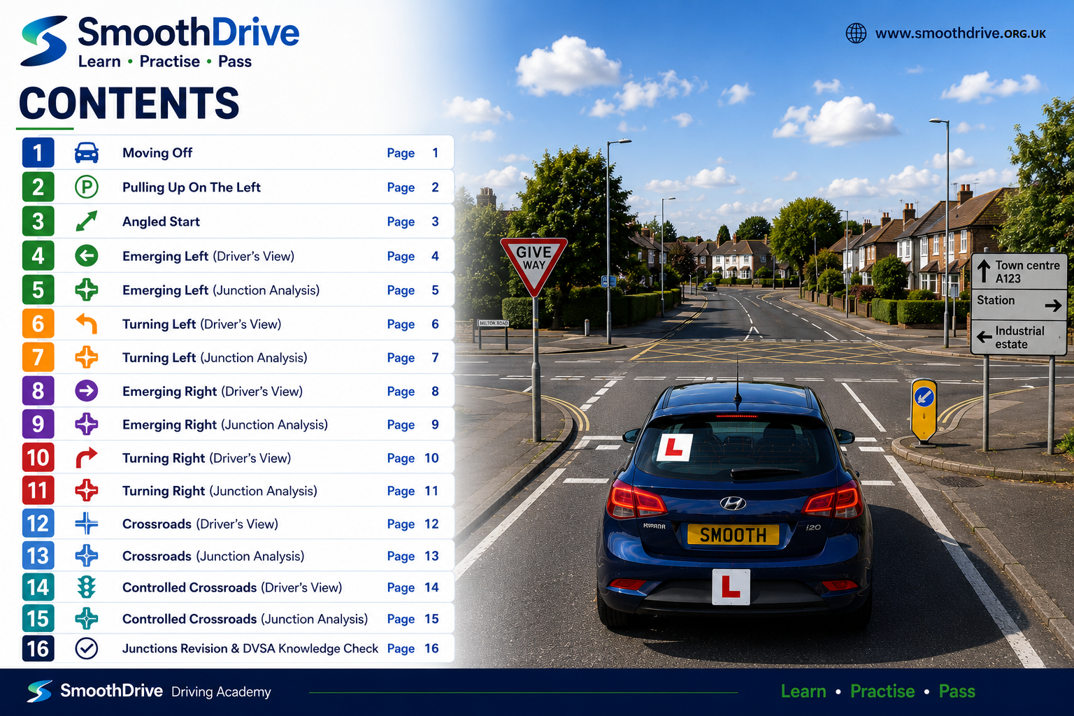 Learner Driver Workbook: Junctions, Emerging & Crossroads