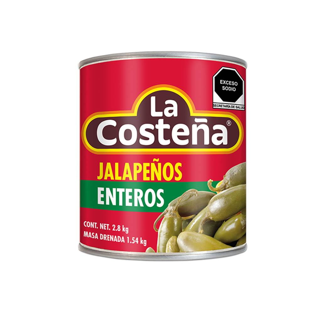 JALAPEÑO ENTERO COSTEÑA  3 KG