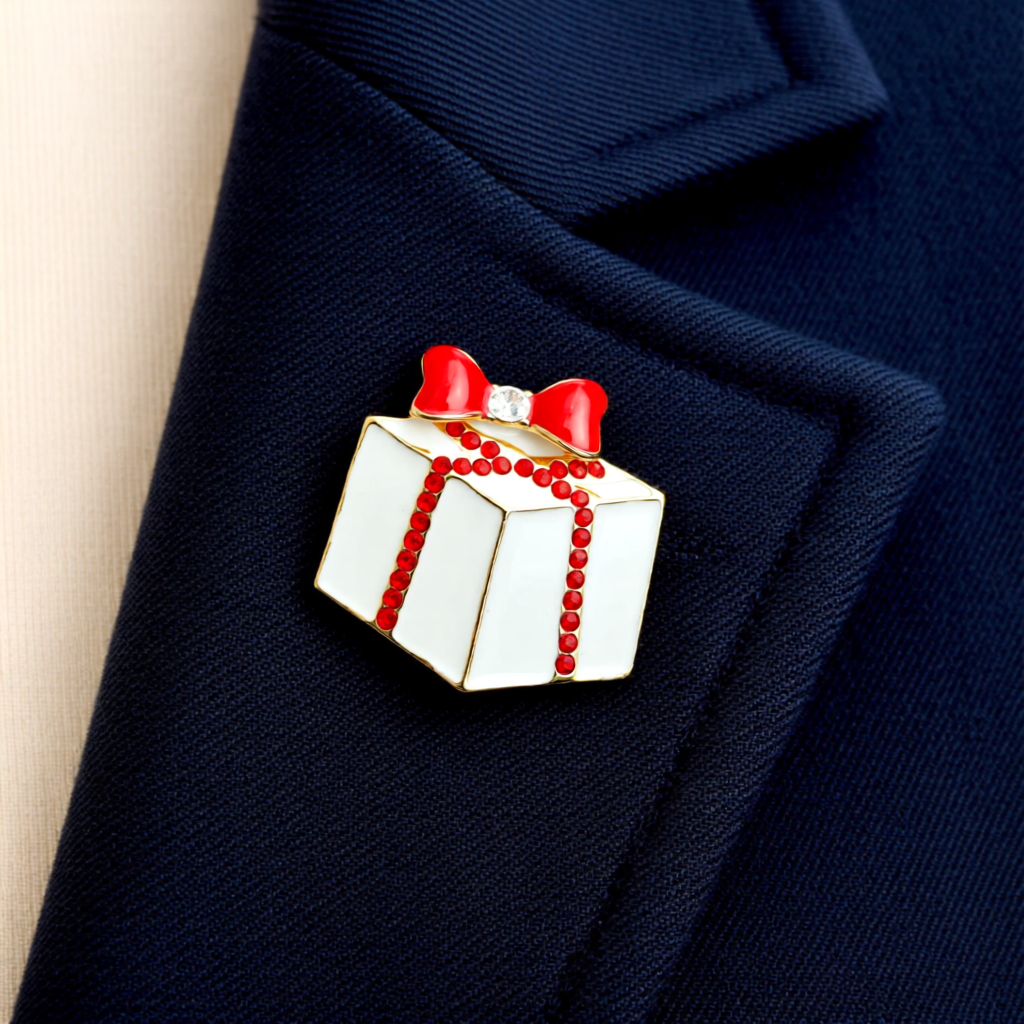 Gemstone Gift Box – Christmas Edition Brooch