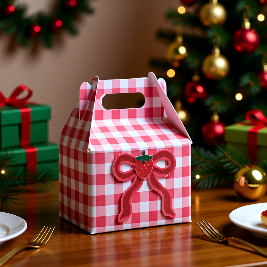 Pink Gingham Treat Tote – Holiday Edition