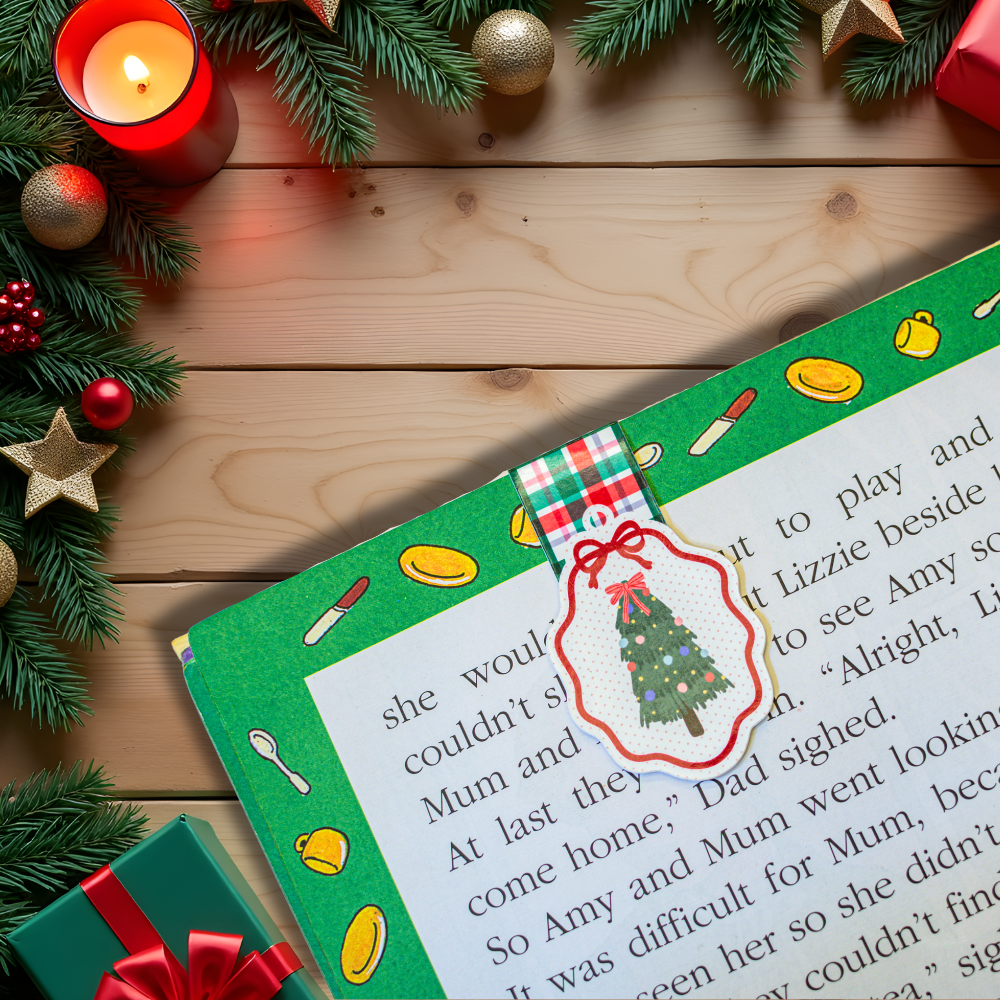 Christmas Tree & Bow – Christmas Edition Premium Magnetic Bookmark