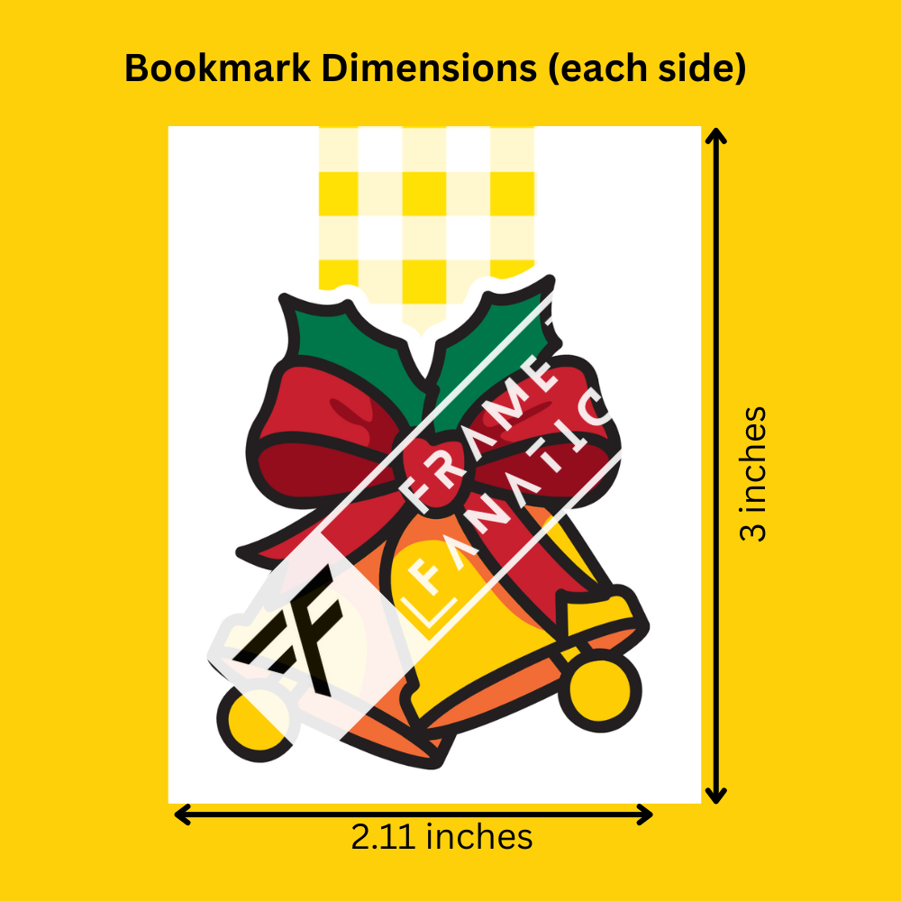 Jingle Bell Bow – Magnetic Bookmark - Christmas Edition