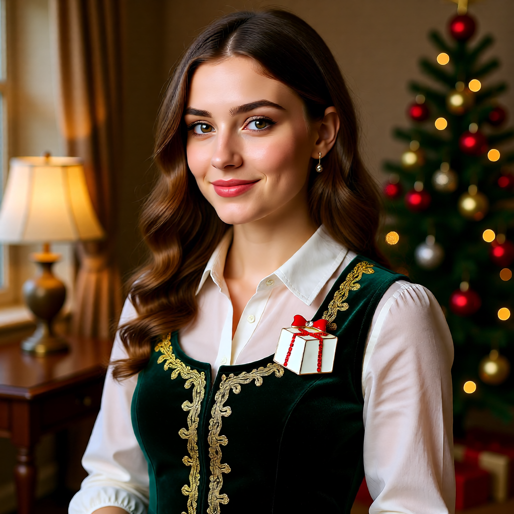 Gemstone Gift Box – Christmas Edition Brooch