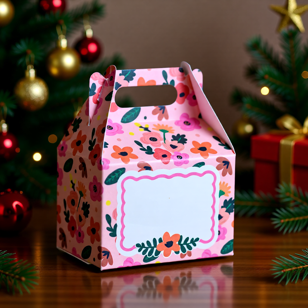 PINK Floral Mini Gift Box - Secret Santa Edition