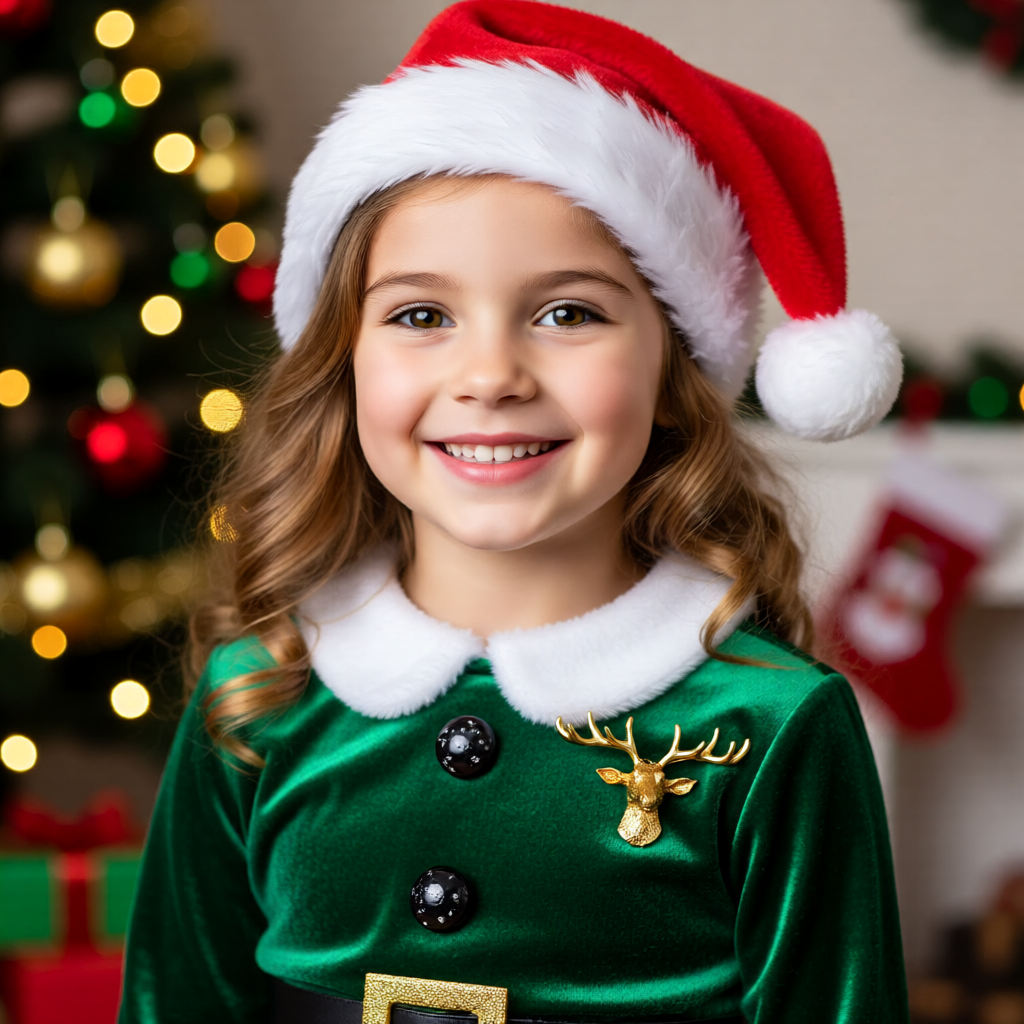 Golden Stag Elegance – Statement Brooch - Christmas Premium Edition