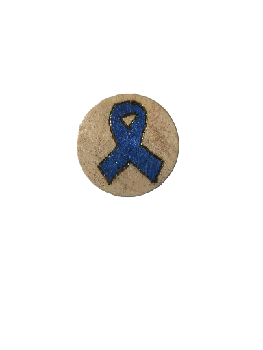 Handcrafted Cancer Awareness Ribbon Magnet