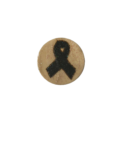 Handcrafted Cancer Awareness Ribbon Magnet
