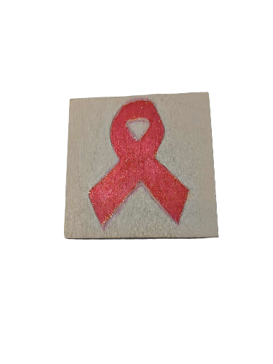 Handcrafted Cancer Awareness Coaster Set