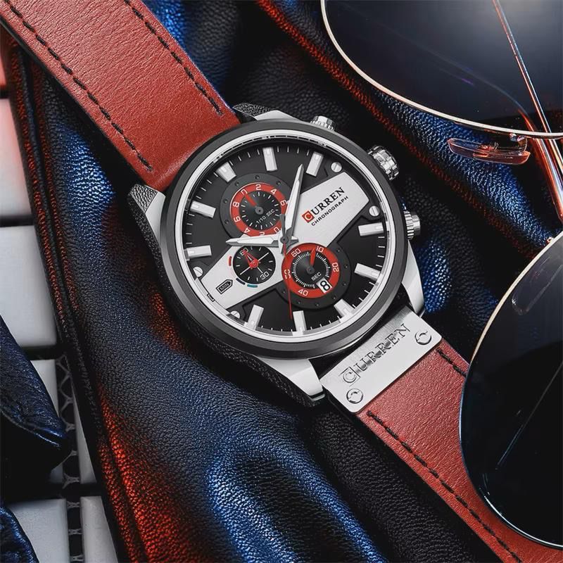 Reloj CURREN para caballero en CUERO