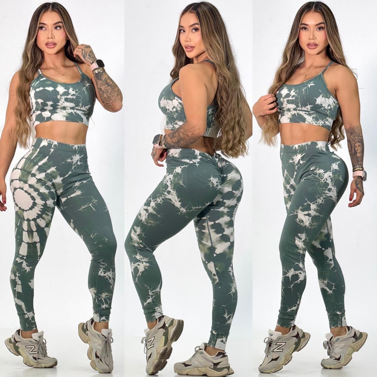Conjunto 🏋️‍♀️importado sin costura🌸 