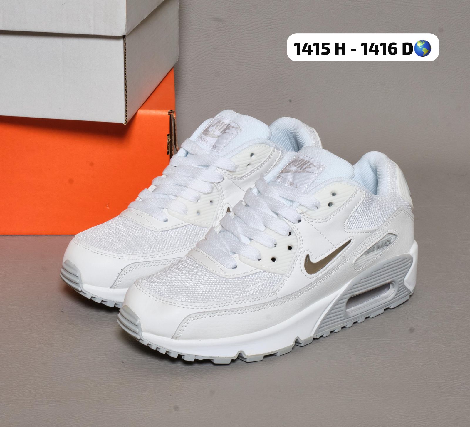 Tenis importados N i k e Air Max 90 White Sneakers