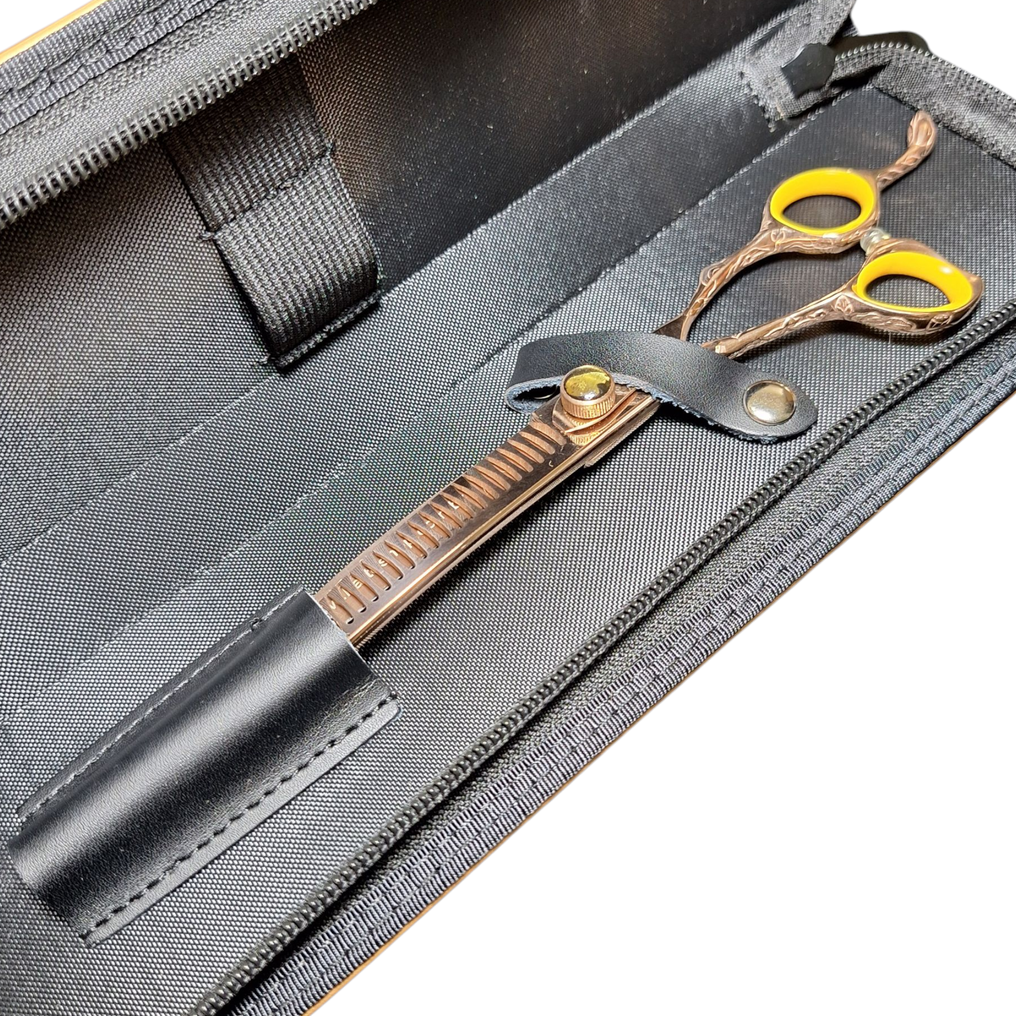 Tesoura tubarão curva para baixo 7,5" 35 dentes