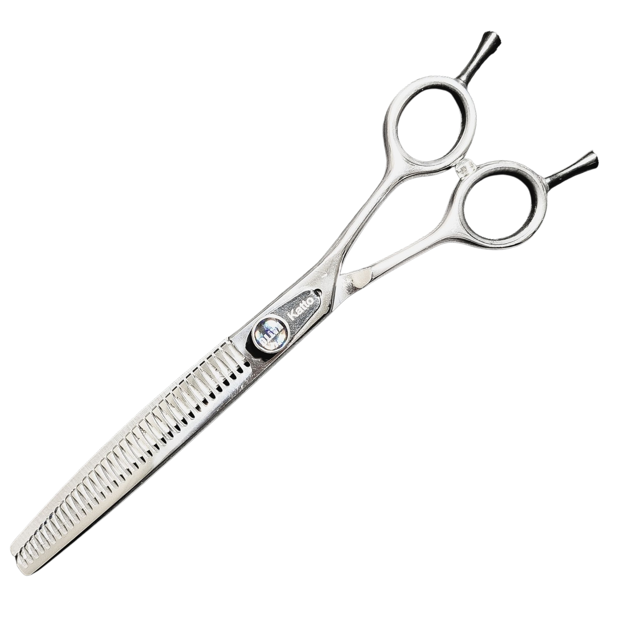 Tesoura tubarão curva para baixo 7", 35 dentes