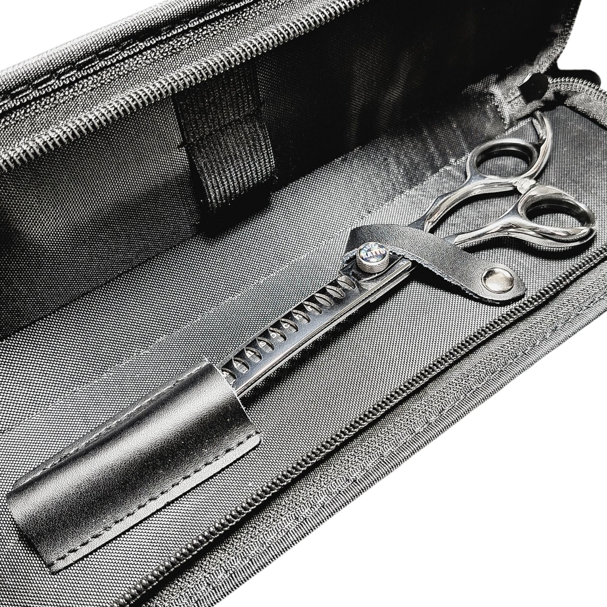 Tesoura tubarão curva para baixo 7" 18 dentes