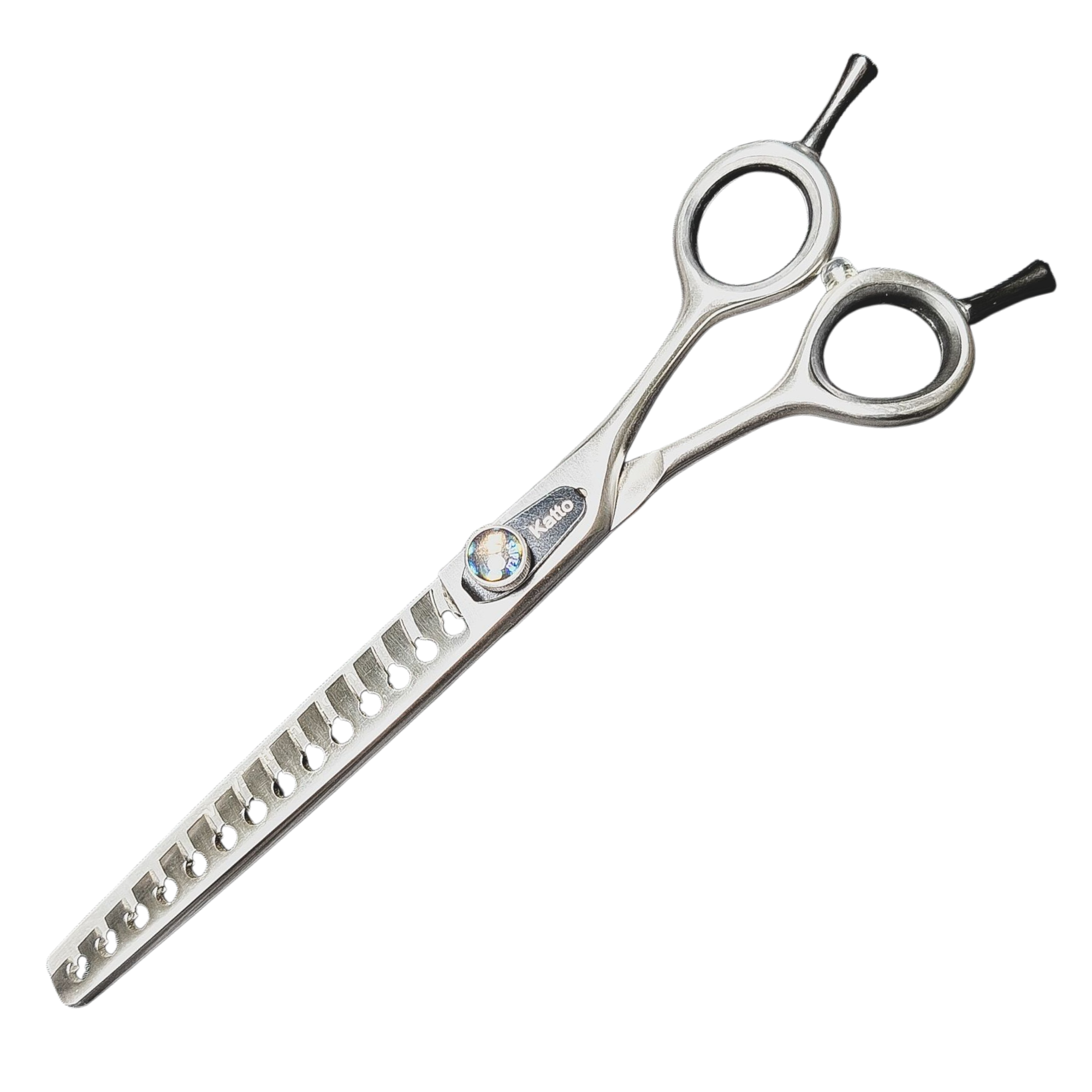 Tesoura tubarão dentes duplos 7, 14 dentes