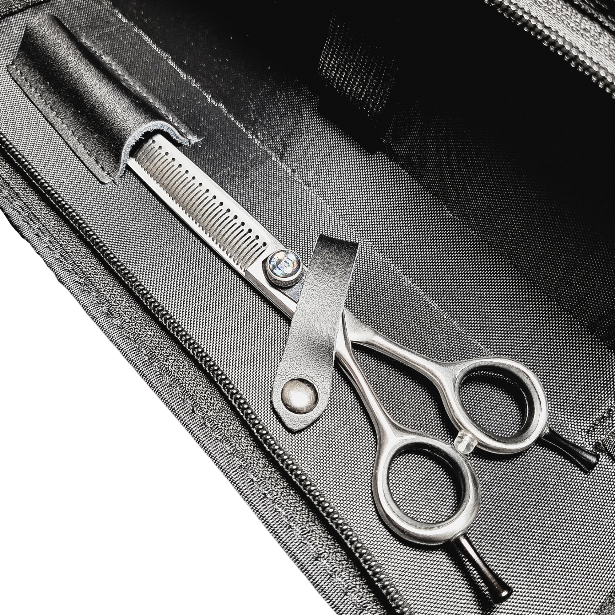 Tesoura semi-dentada 7,5" 56 dentes