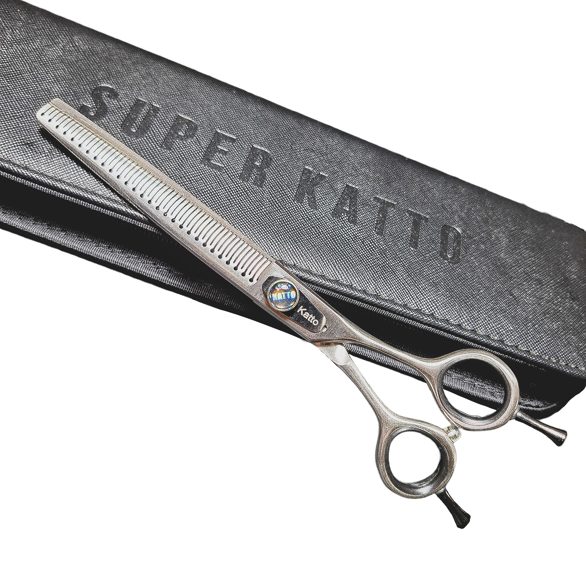 Tesoura semi-dentada 7,5" 56 dentes