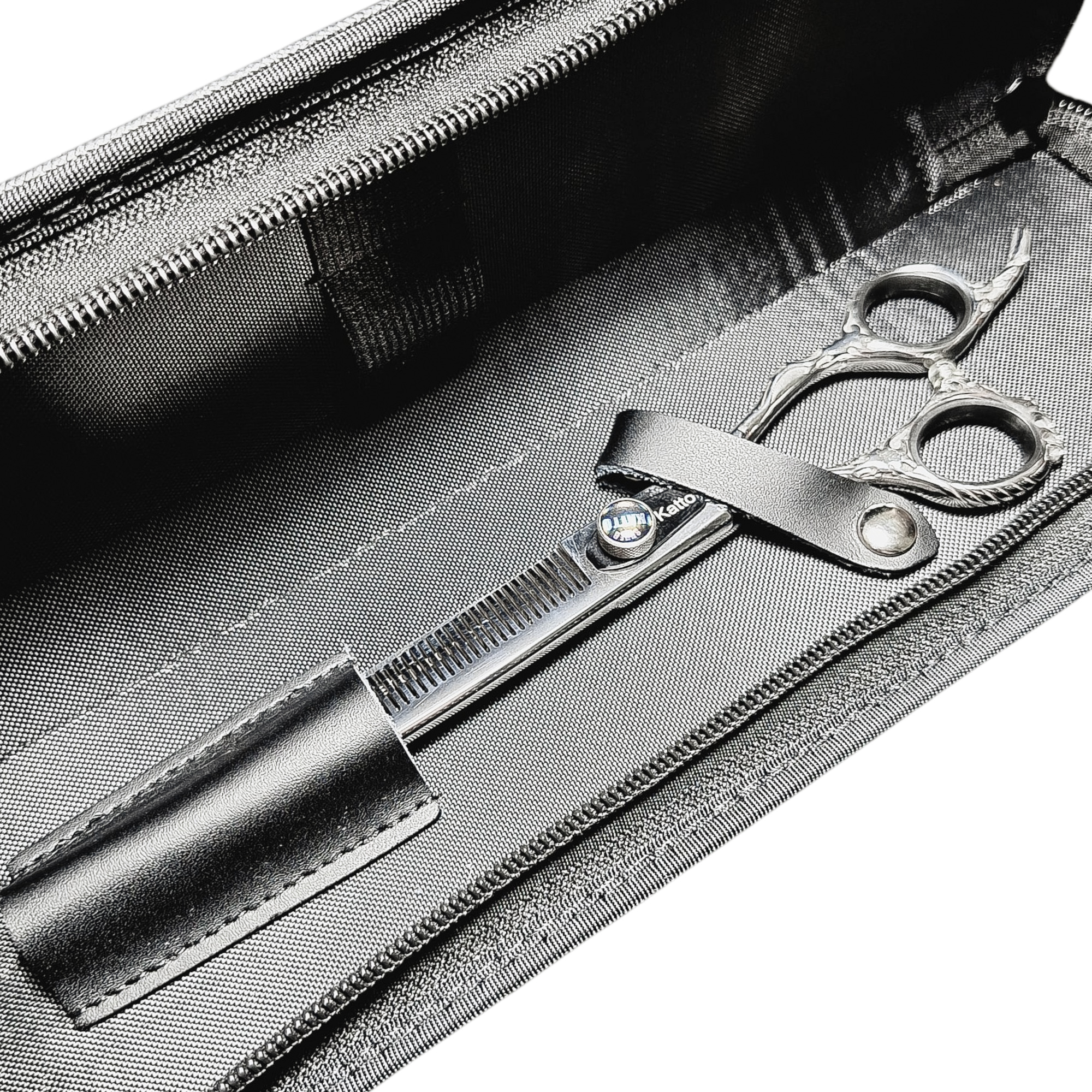 Tesoura semi-dentada, canhoto, 7" 56 dentes