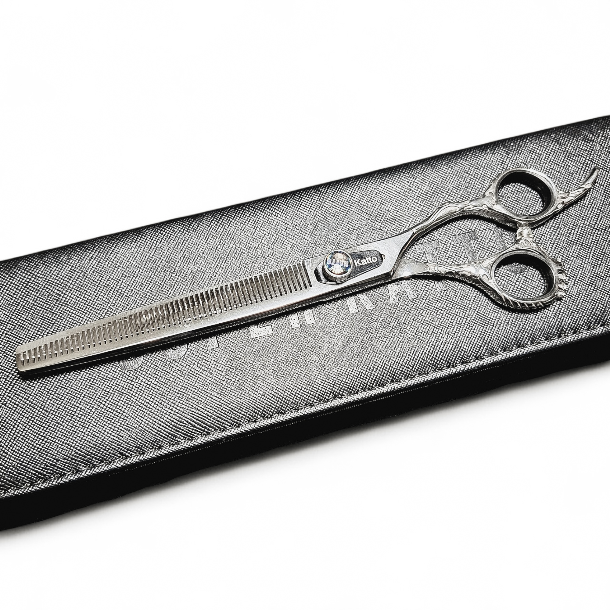 Tesoura semi-dentada, canhoto, 7" 56 dentes