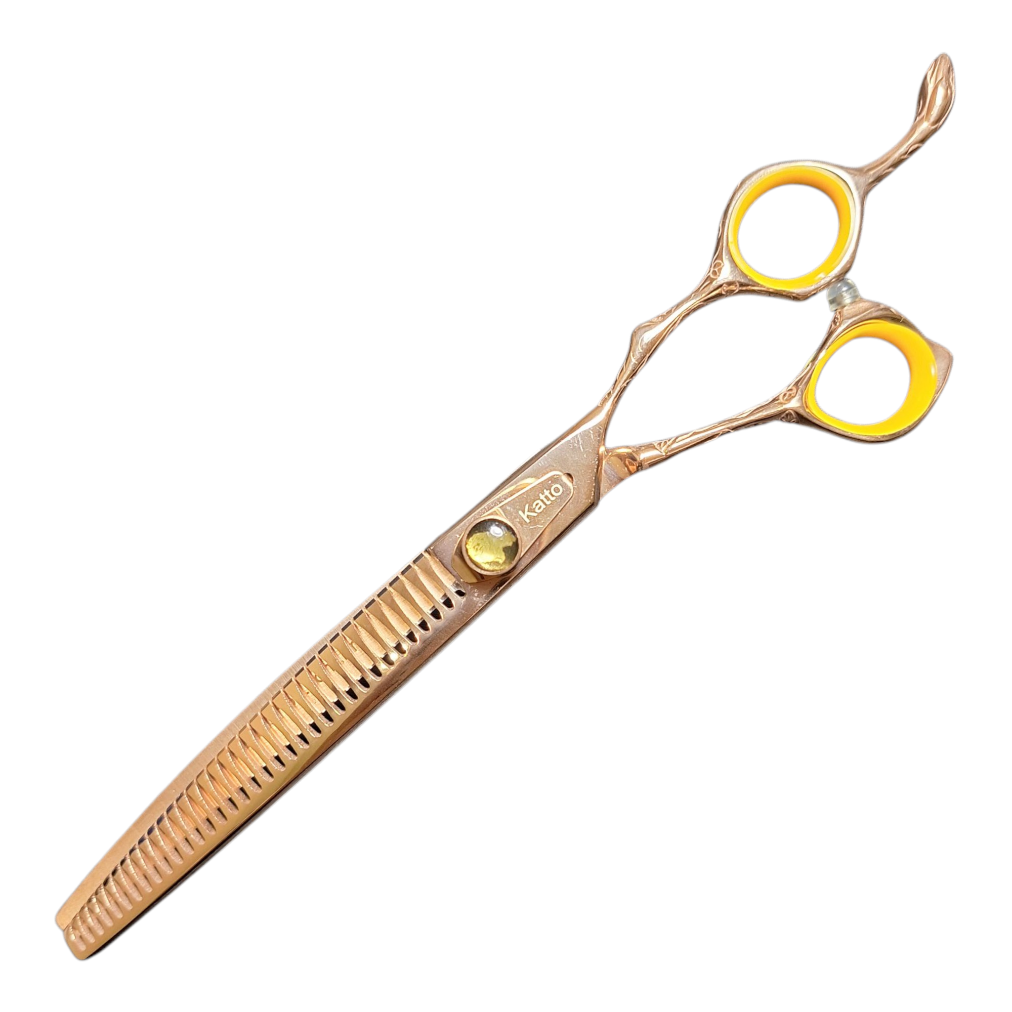 Tesoura tubarão curva para baixo 7,5" 35 dentes