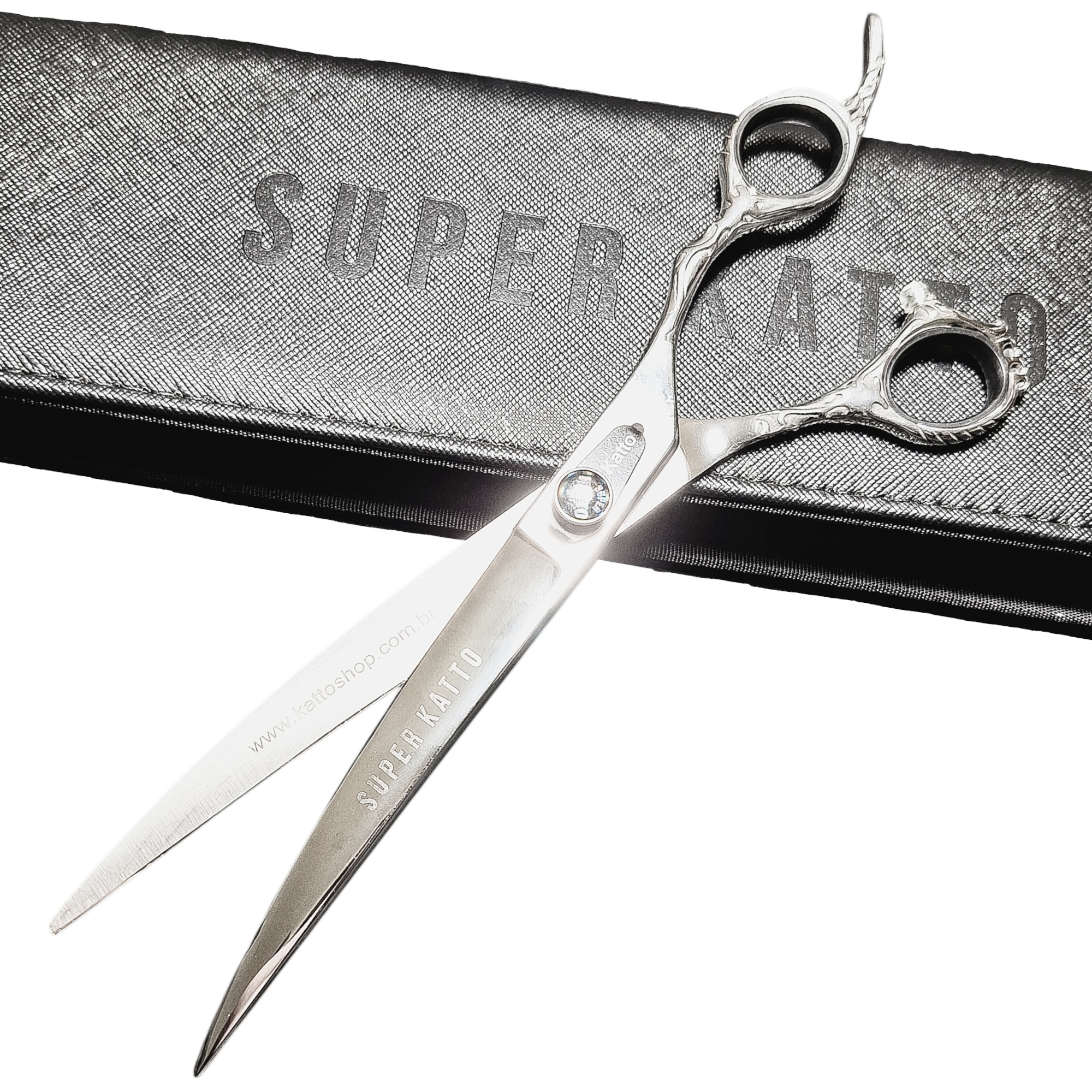 Tesoura curva para baixo, canhoto, 7,5