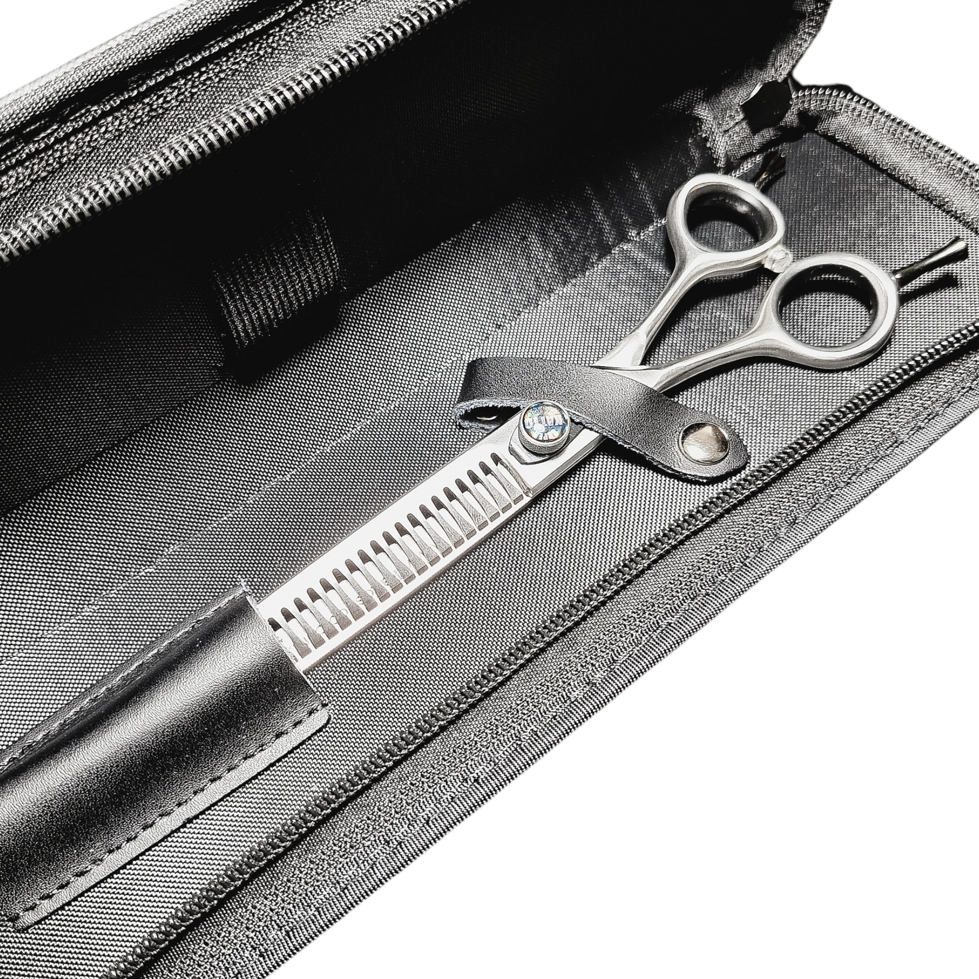 Tesoura tubarão curva para baixo 7", 35 dentes