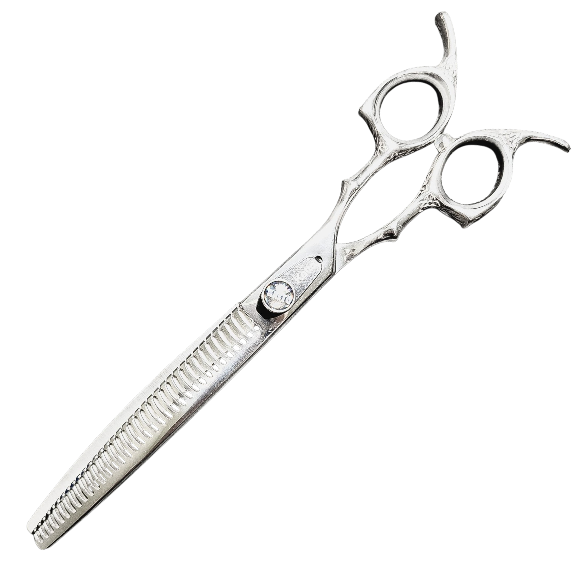 Tesoura tubarão curva para baixo 7,5" 35 dentes